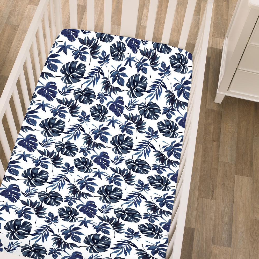 palm leaf crib sheet