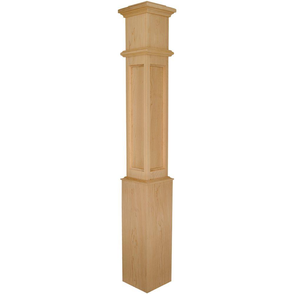 Stair Parts 4098 56 In X 7 1 2 Hard Maple Flat Panel Box Hard Maple Flat Panel