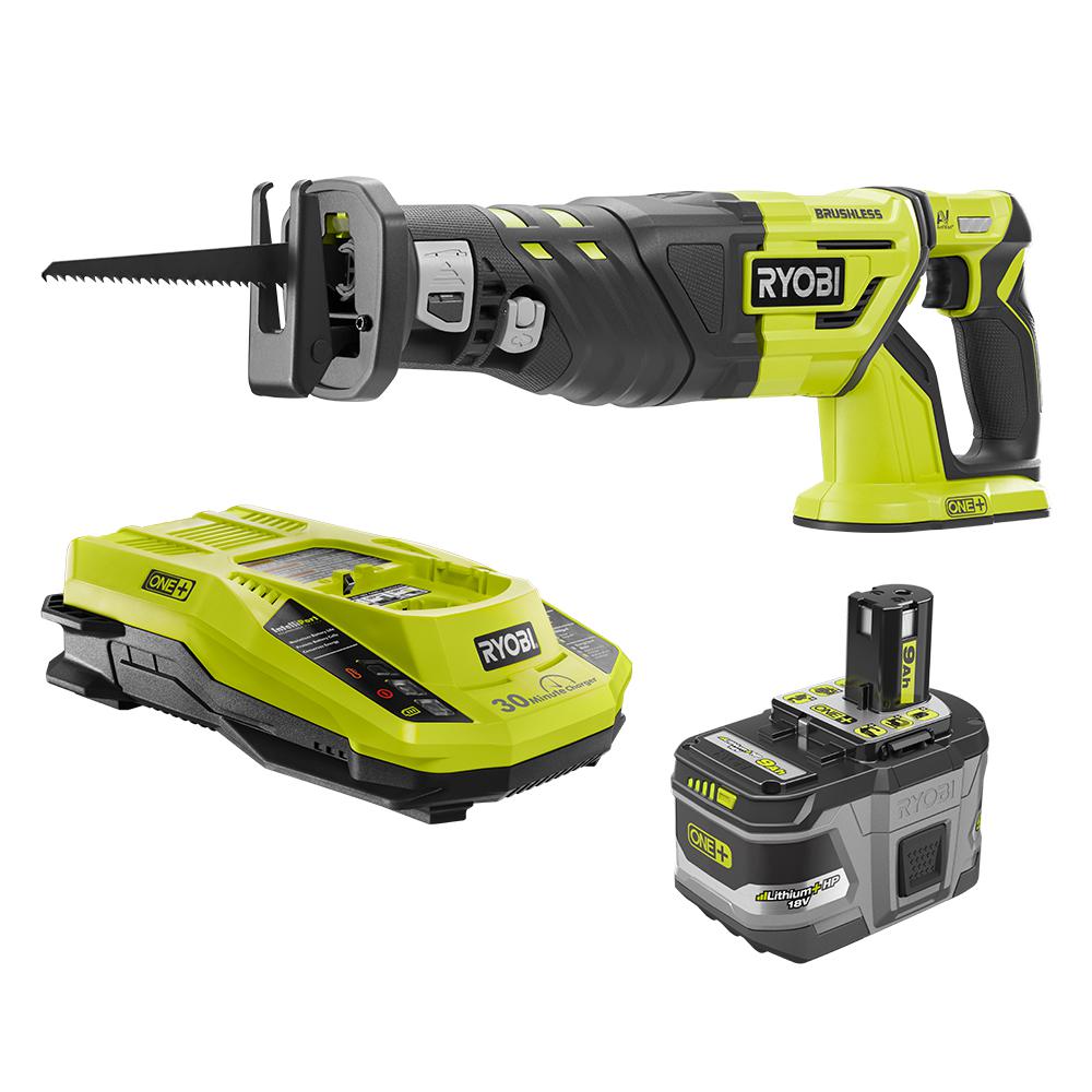 RYOBI Reciprocating Saw Kit 18Volt ONE+ LithiumIon Cordless +Battery