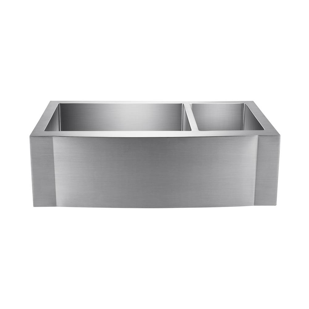 Barclay Cervantes A Front Stainless Steel 33 In 70 30 Double