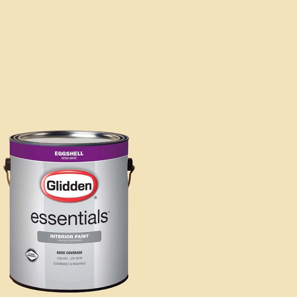 Glidden Essentials 1 gal. HDGY43D Haystack Eggshell Interior Paint