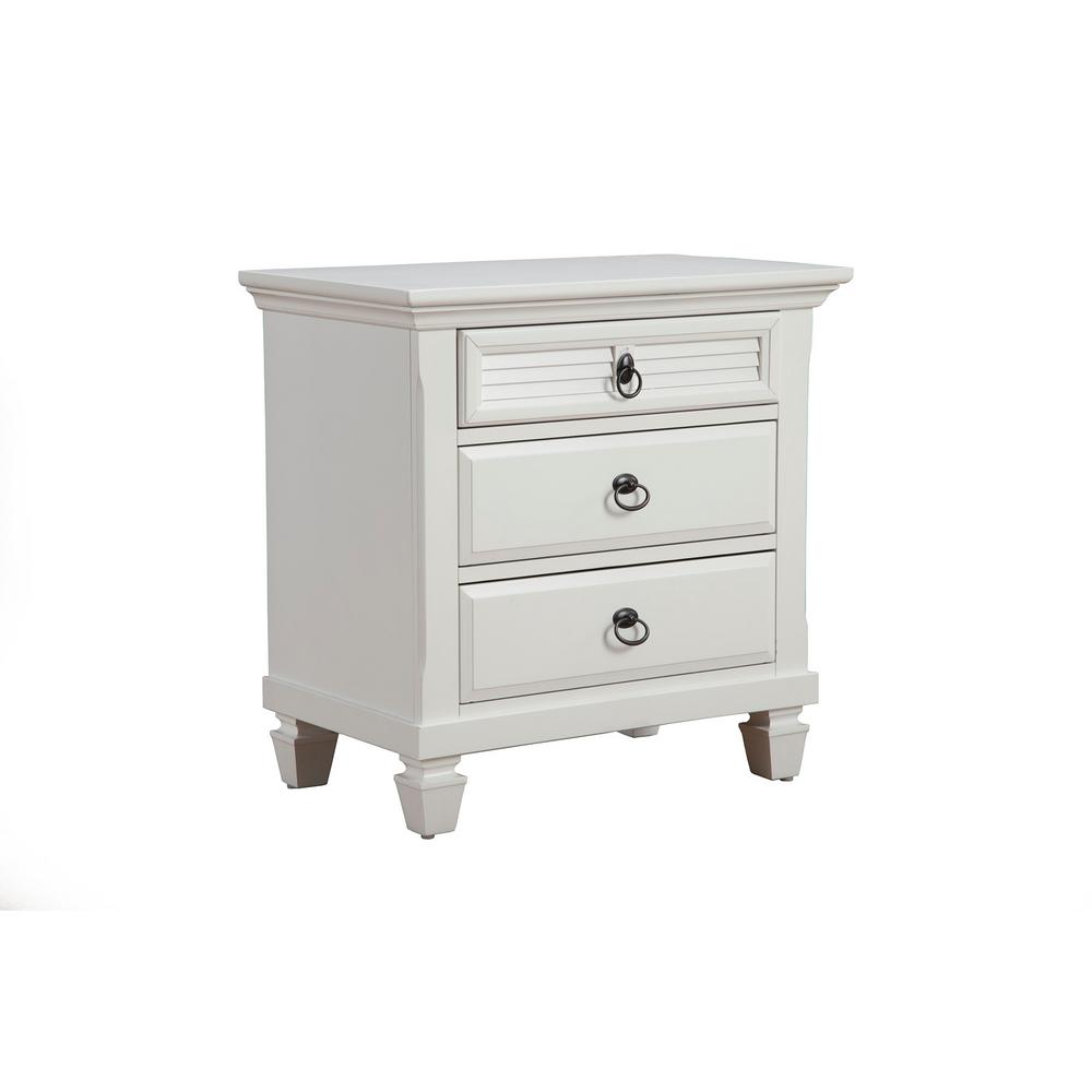 Nightstands Home Kitchen 28 W X 17 D X 28 H Alpine Furniture 1306 W Ns Winchester Nightstand White