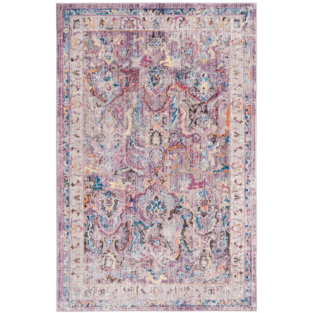 Safavieh Bristol Lavender/Light Gray 4 ft. x 6 ft. Area RugBTL357P4