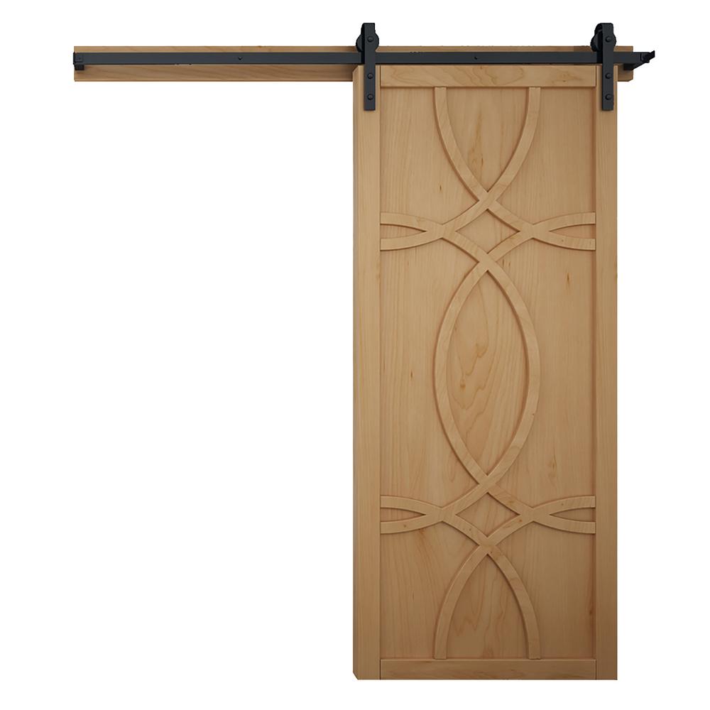 VeryCustom 42 in. x 84 in. Hollywood Unfinished Wood Barn Door with