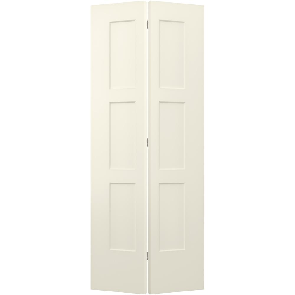 JELD-WEN 32 in. x 80 in. Birkdale French Vanilla Paint ...