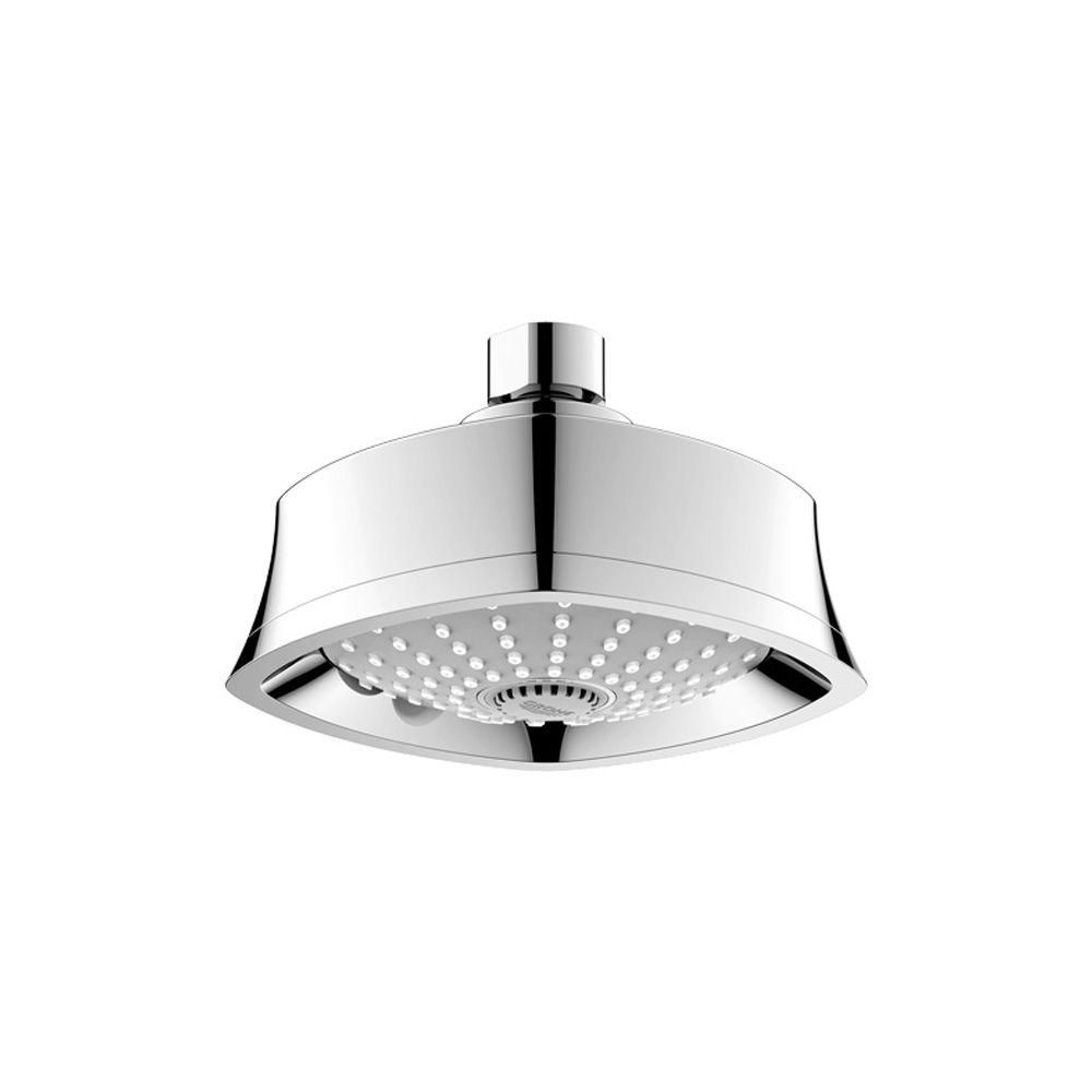 GROHE Grandera 3Spray 51/4 in. WallMount Showerhead in StarLight