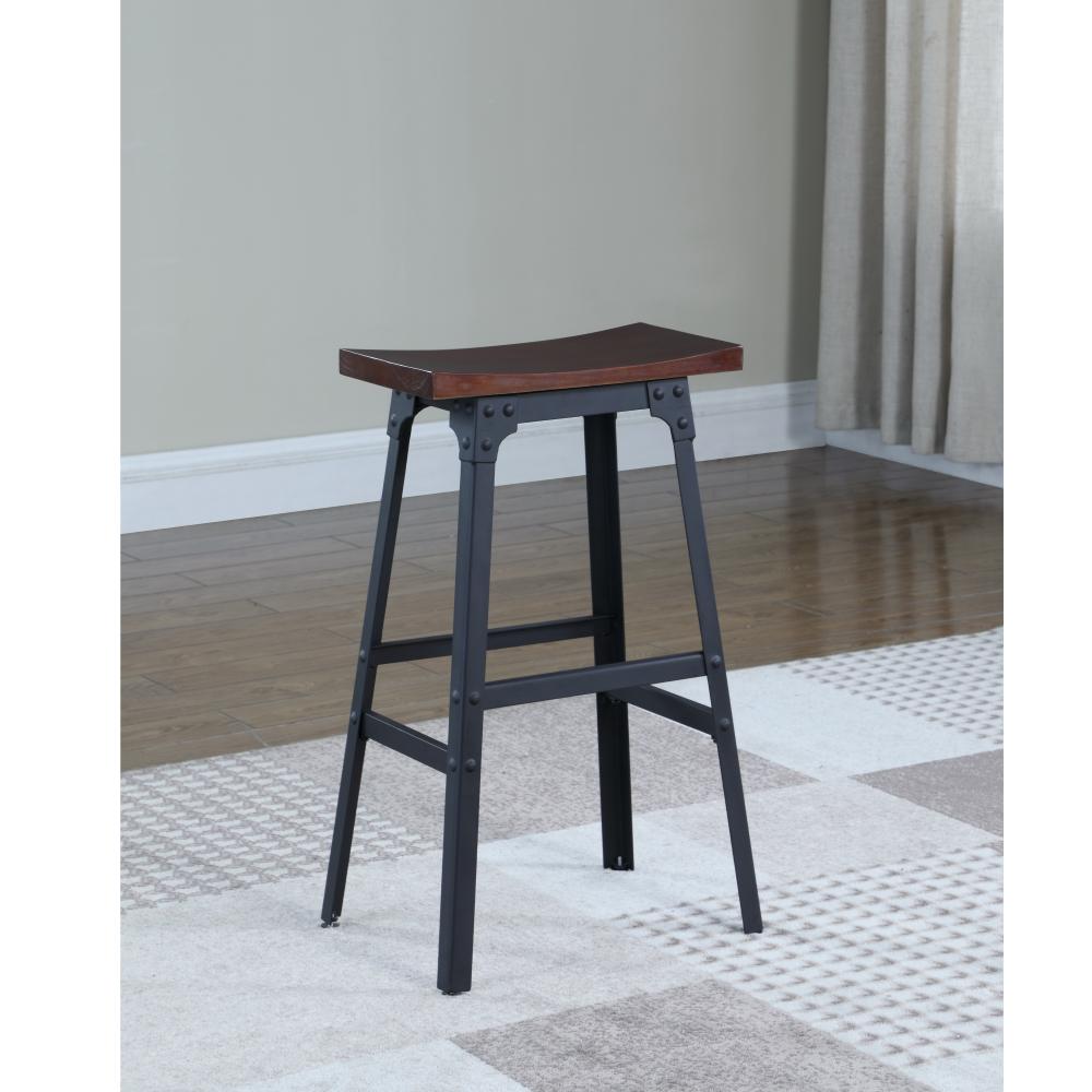 American Woodcrafters Carson 24 In Matte Black Style Matte Black Style Backless Counter Stool