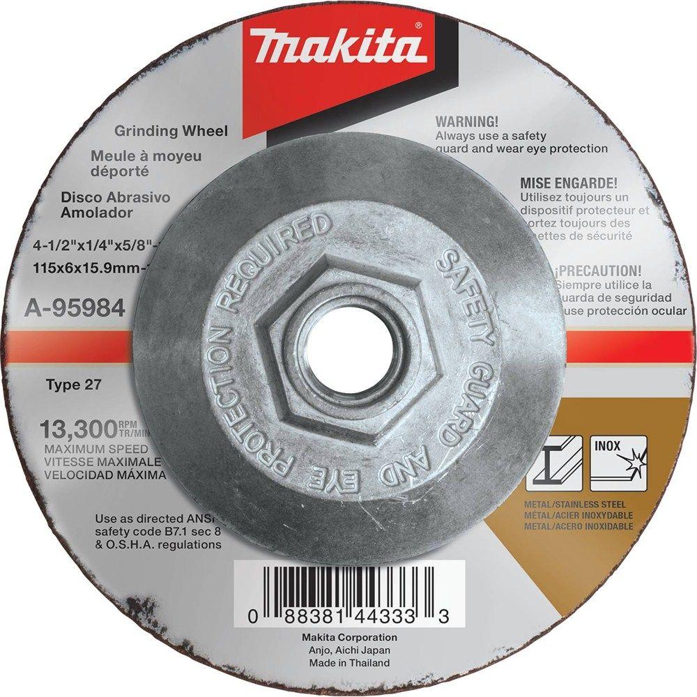 Makita 41/2 in. x 1/4 in. x 5/8 in. 36Grit INOX Grinding WheelA