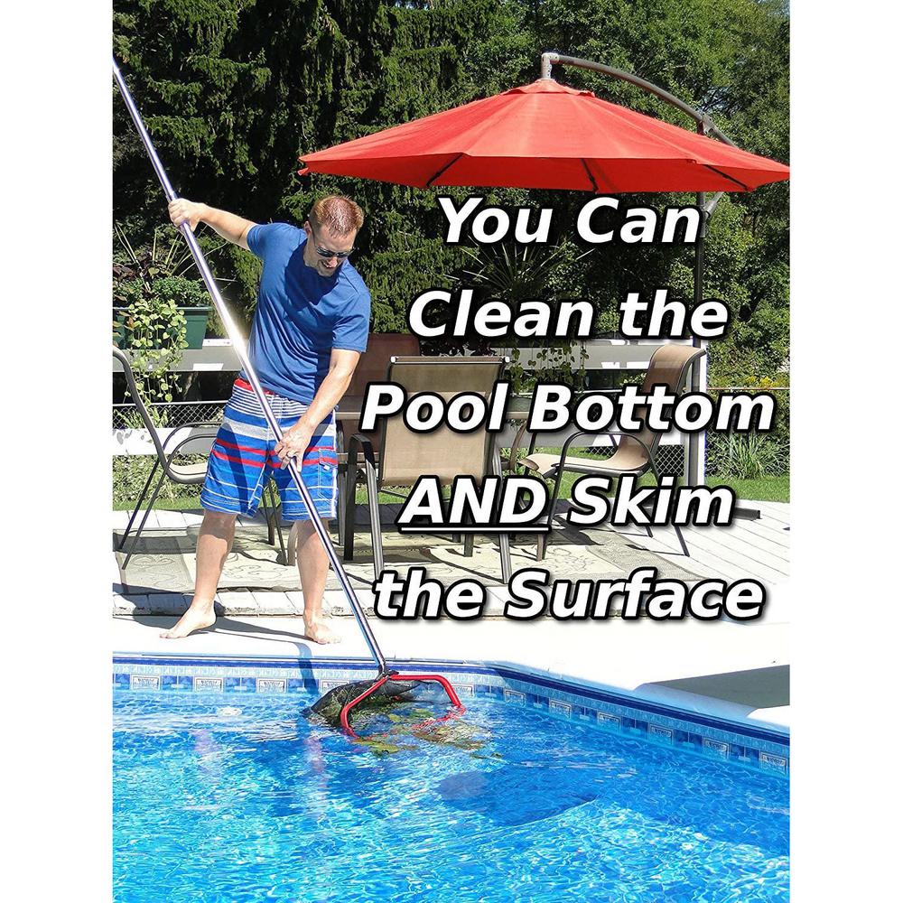 Pro Tuff Products 23 In Medium And 17 In Fine Mesh Swimming Pool Leaf Rake Net Pt Tc 23n 17s The Home Depot