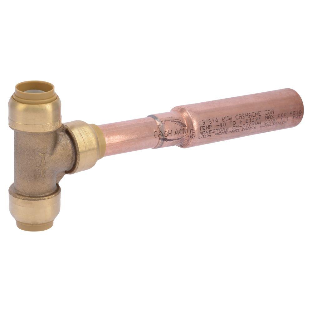 SharkBite 1/2 in. Brass PushtoConnect Commercial Water Hammer