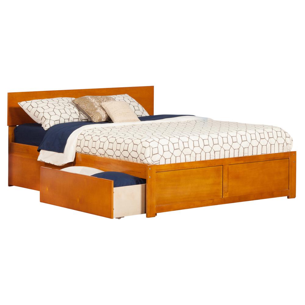 Atlantic Furniture Orlando Caramel Latte Queen Platform ...