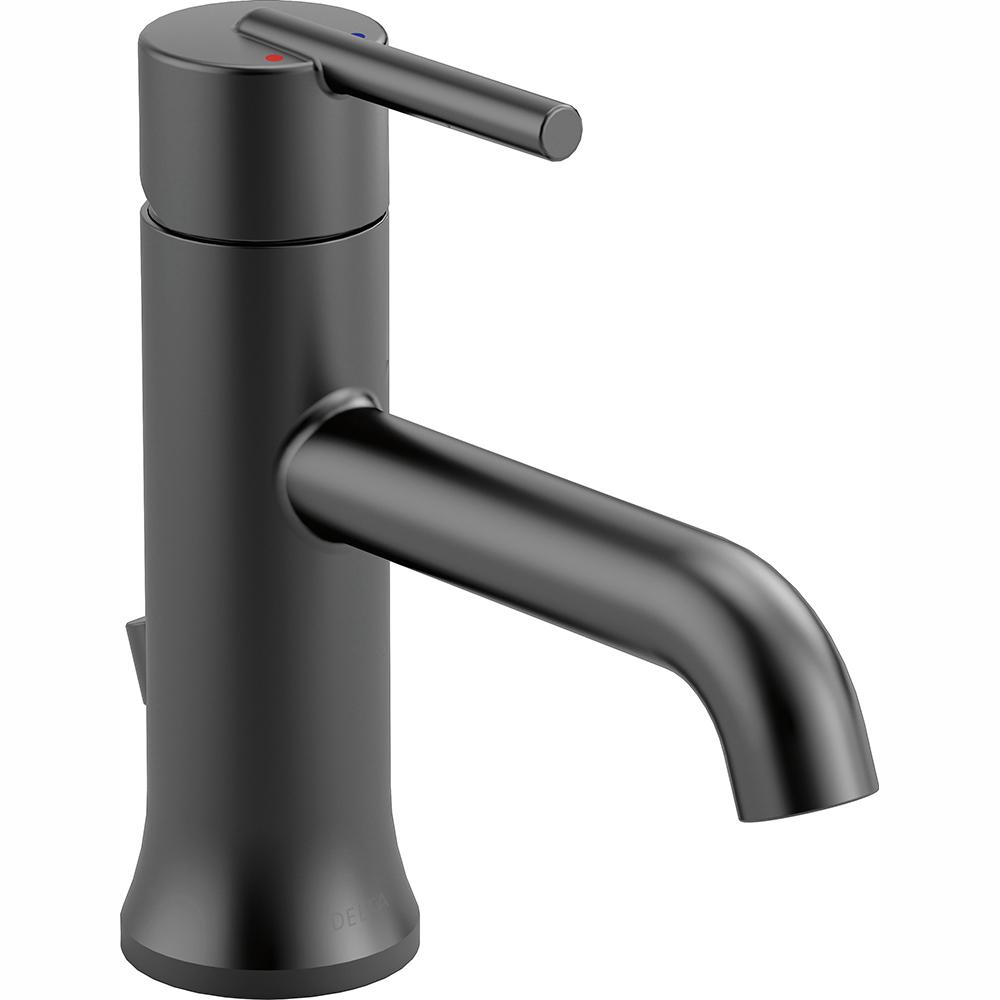 Delta Trinsic Single Hole Single Handle Bathroom Faucet With Metal