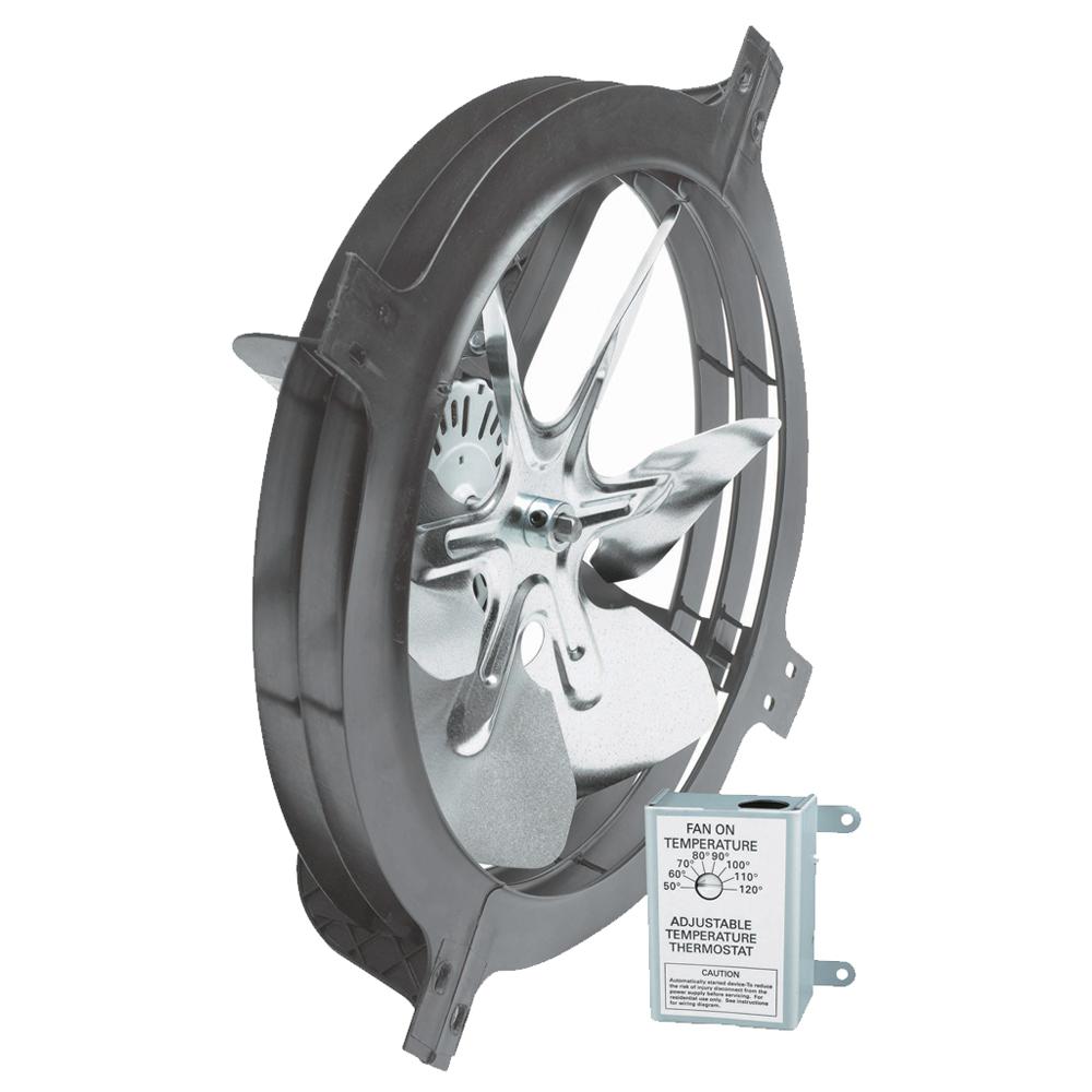 Gibraltar Building Products 1320 CFM Gable Mount Powered Attic FanWCGB The Home Depot