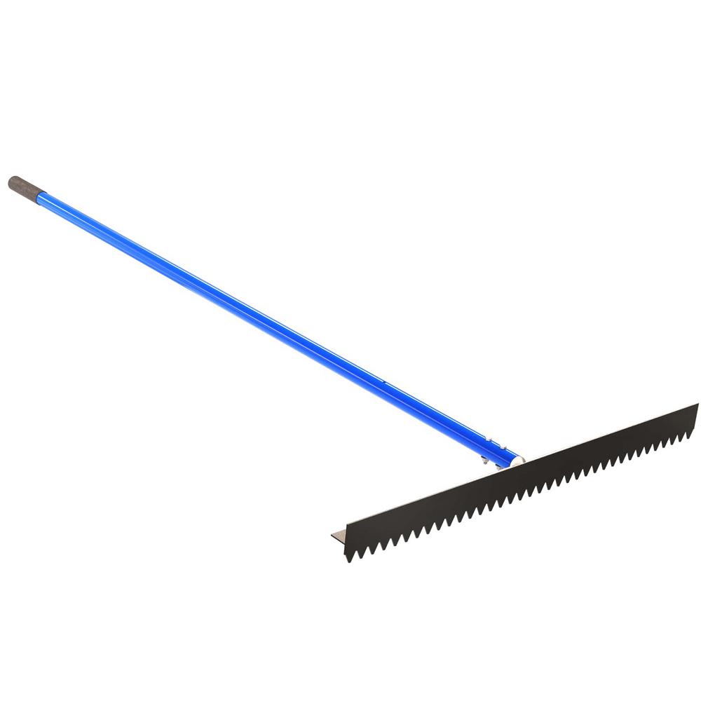 Bon 6 ft. Aluminum Handle 36 inch Sharp Tooth T-Connector Lute Rake by Bon