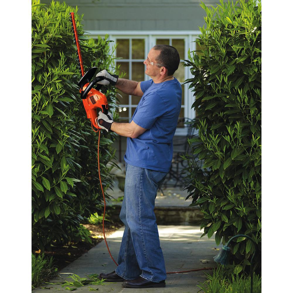 hedge trimmer electric corded decker ht22 trimmers inch amp depot