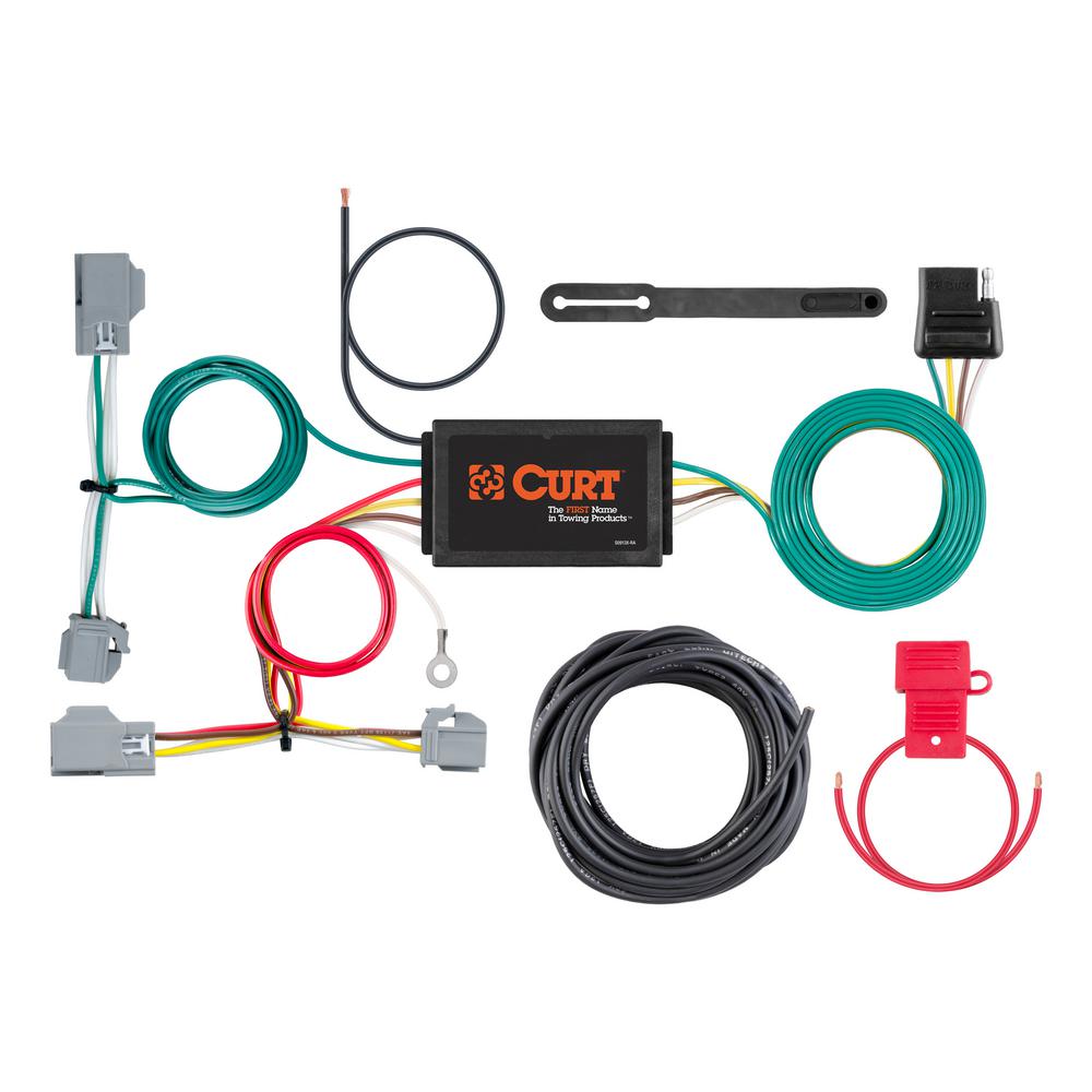 CURT Custom Wiring Harness (4-Way Flat Output)-56355 - The Home Depot