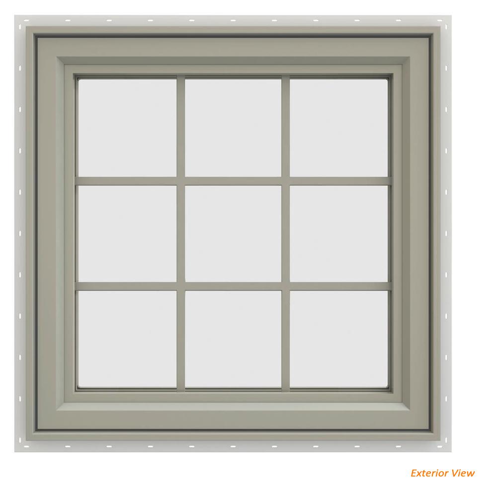 casement window with grids