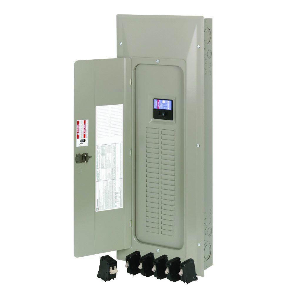 Eaton 100 Amp 20-Space/Circuit Type BR Main Breaker Load Center ...