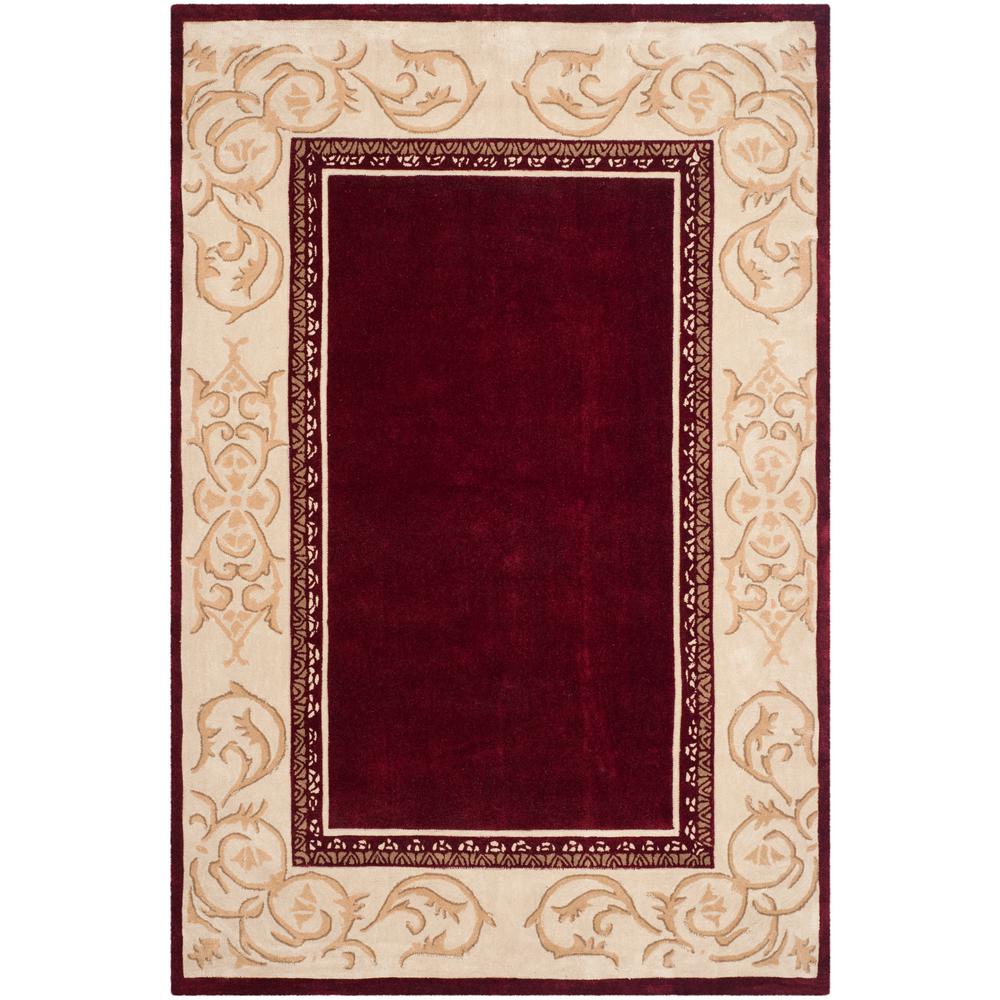 Safavieh Total Performance Burgundy/Ivory 9 ft. x 12 ft. Area RugTLP727A9 The Home Depot
