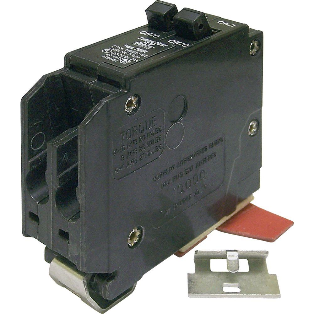Wadsworth 15Amp 1 in. Duplex SinglePole Type B UBI Circuit Breaker