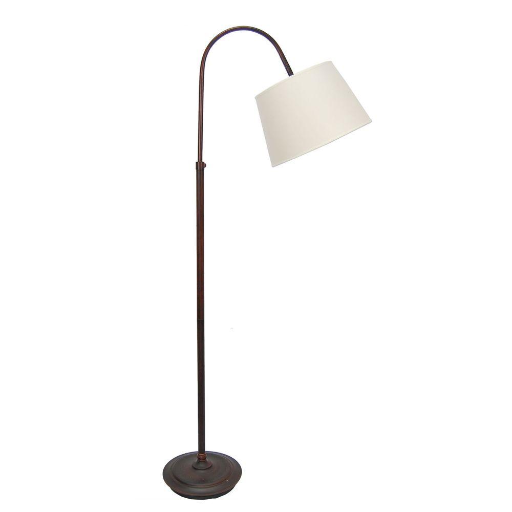 Fangio Lighting 44.5 in. to 55 in. Madison Bronze Adjustable Swing Arm ...