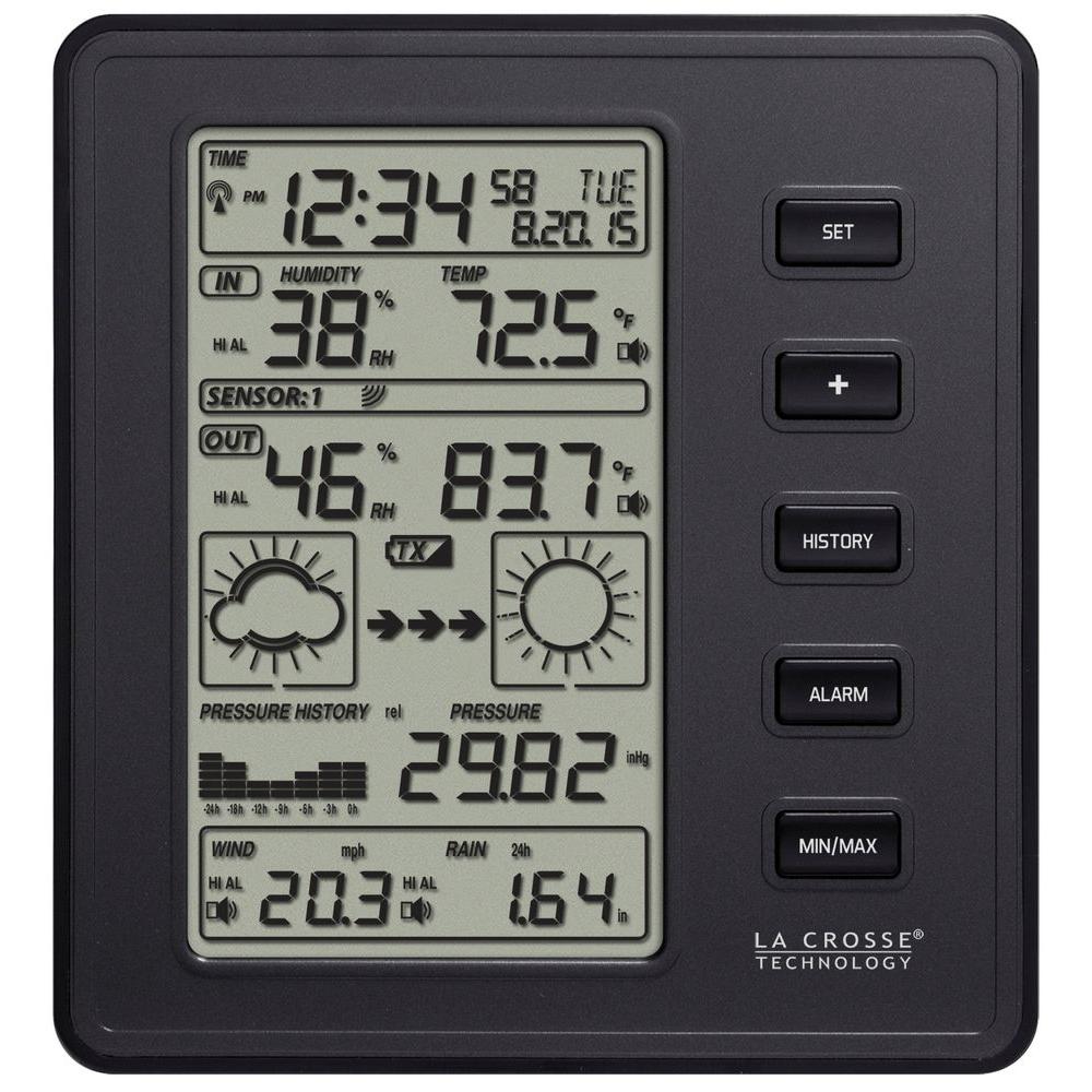 La Crosse Technology Professional Digital Weather Station in Black308