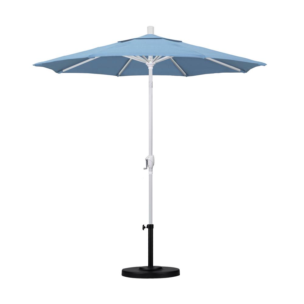 patio umbrella with white pole