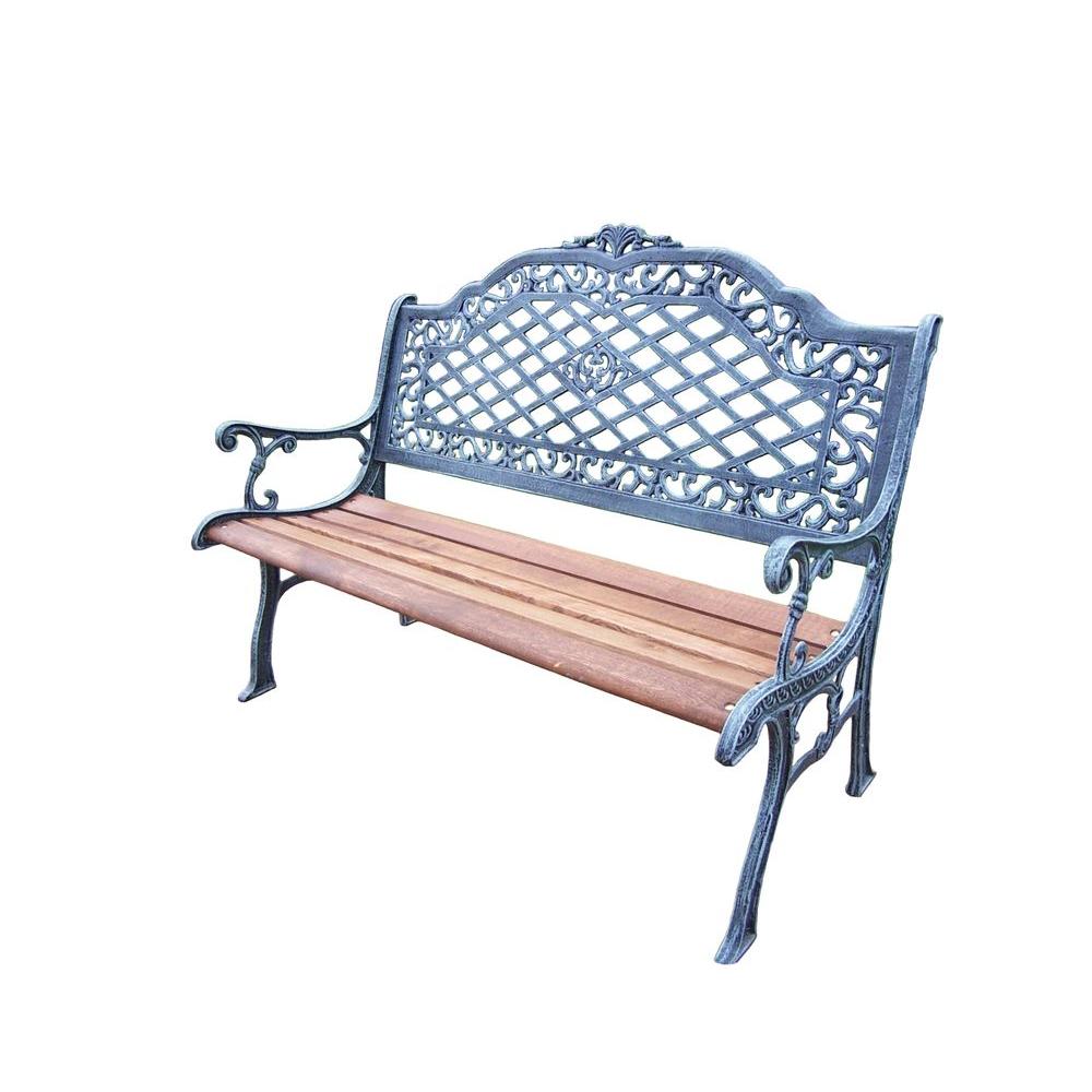 Oakland Living Mississippi High Back Patio Bench 6014 VGY