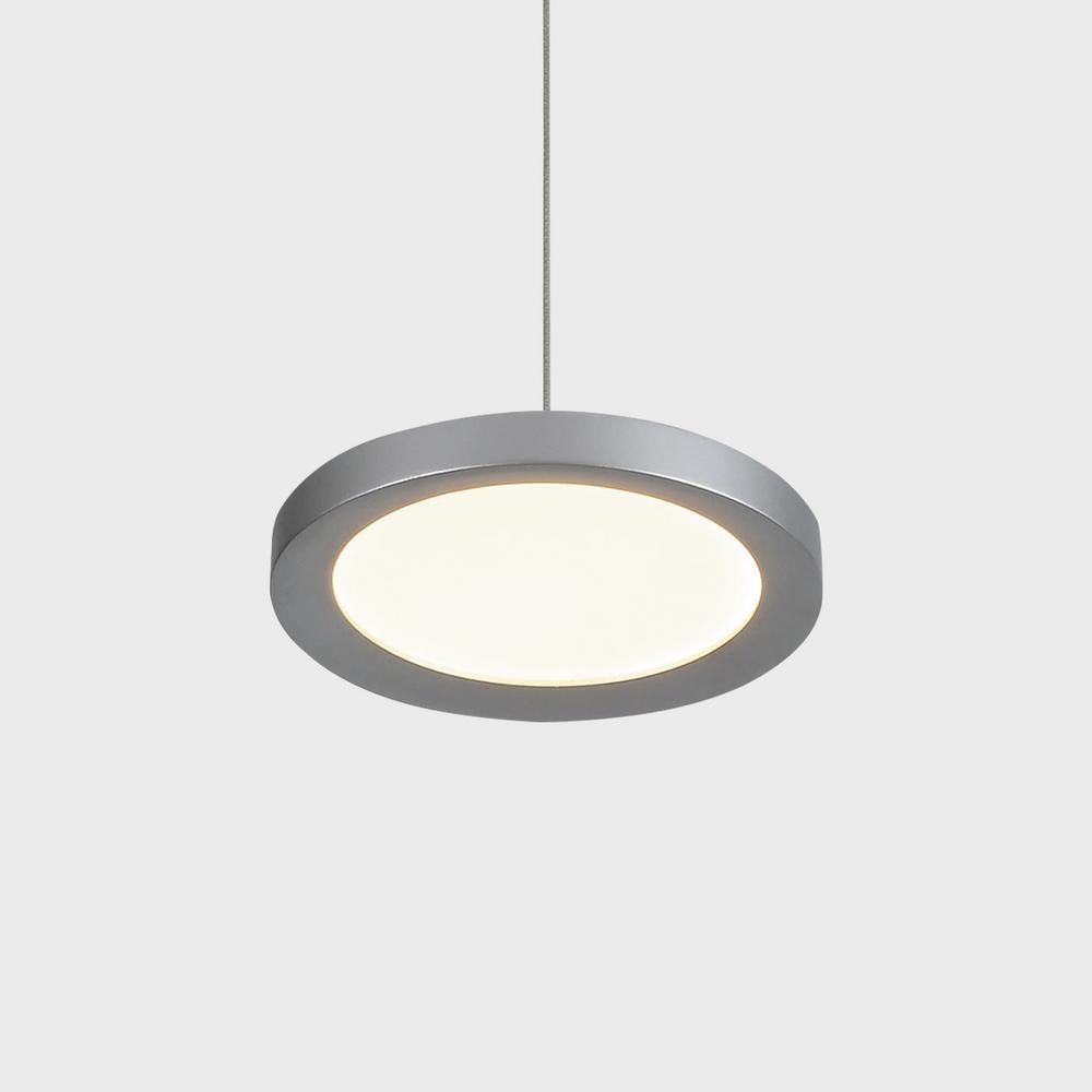 Vonn Lighting Salm 12 Watt Silver Integrated Led Pendant Fixture Vonn Lighting Salm 12 Watt Silver Integrated Led Pendant Fixture