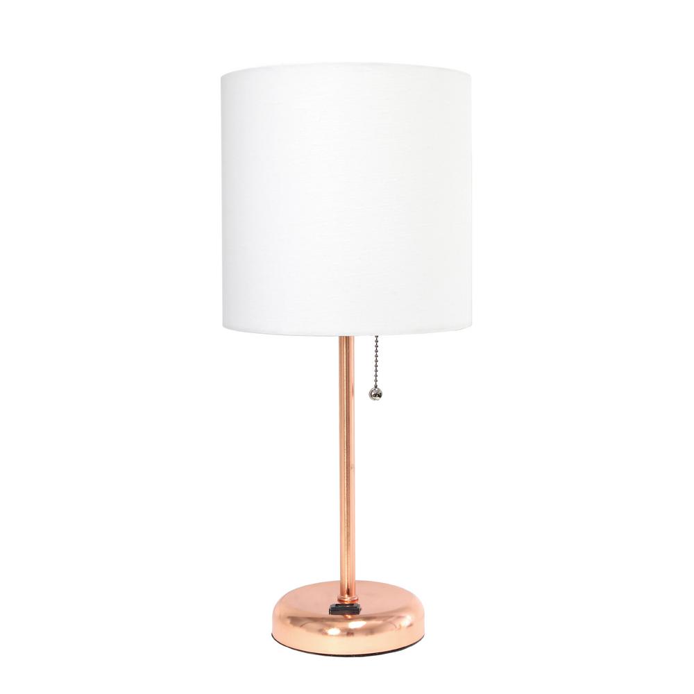 rose gold nightstand lamp