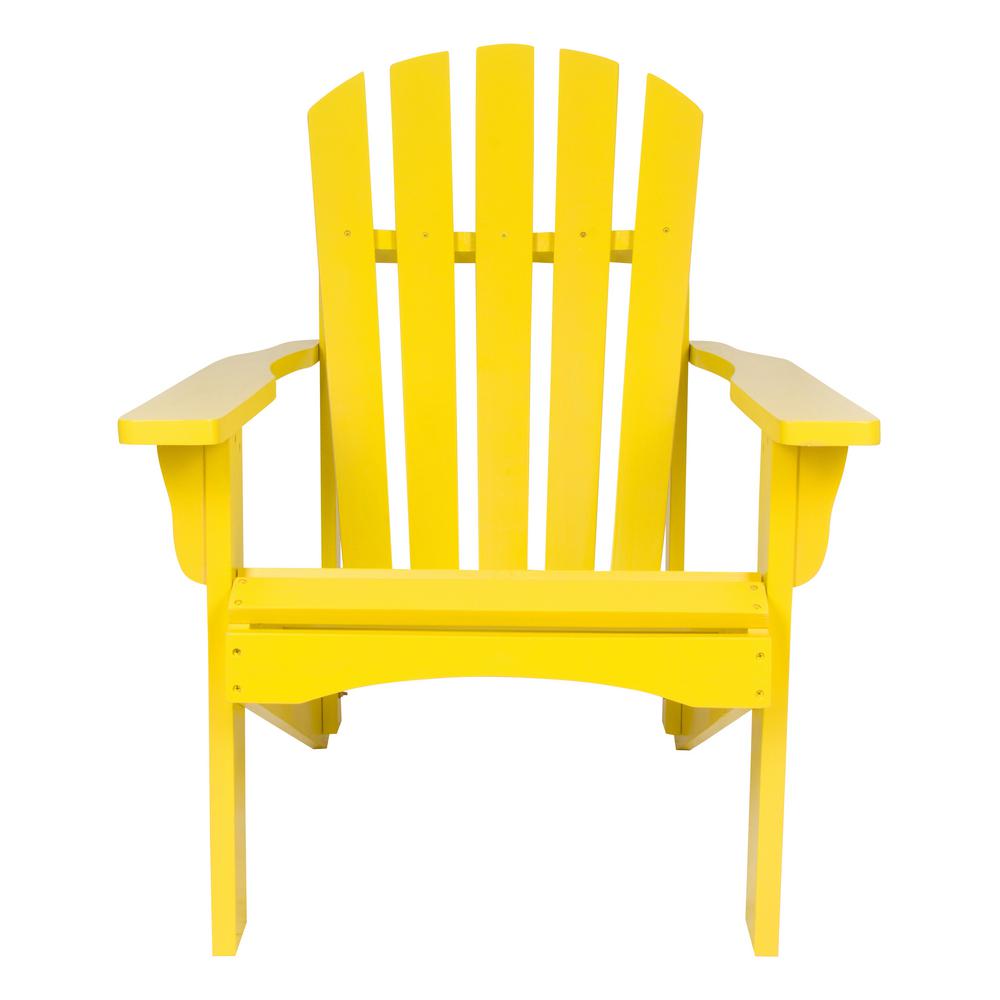 Rockport Lemon Yellow Cedar Wood Adirondack Chair