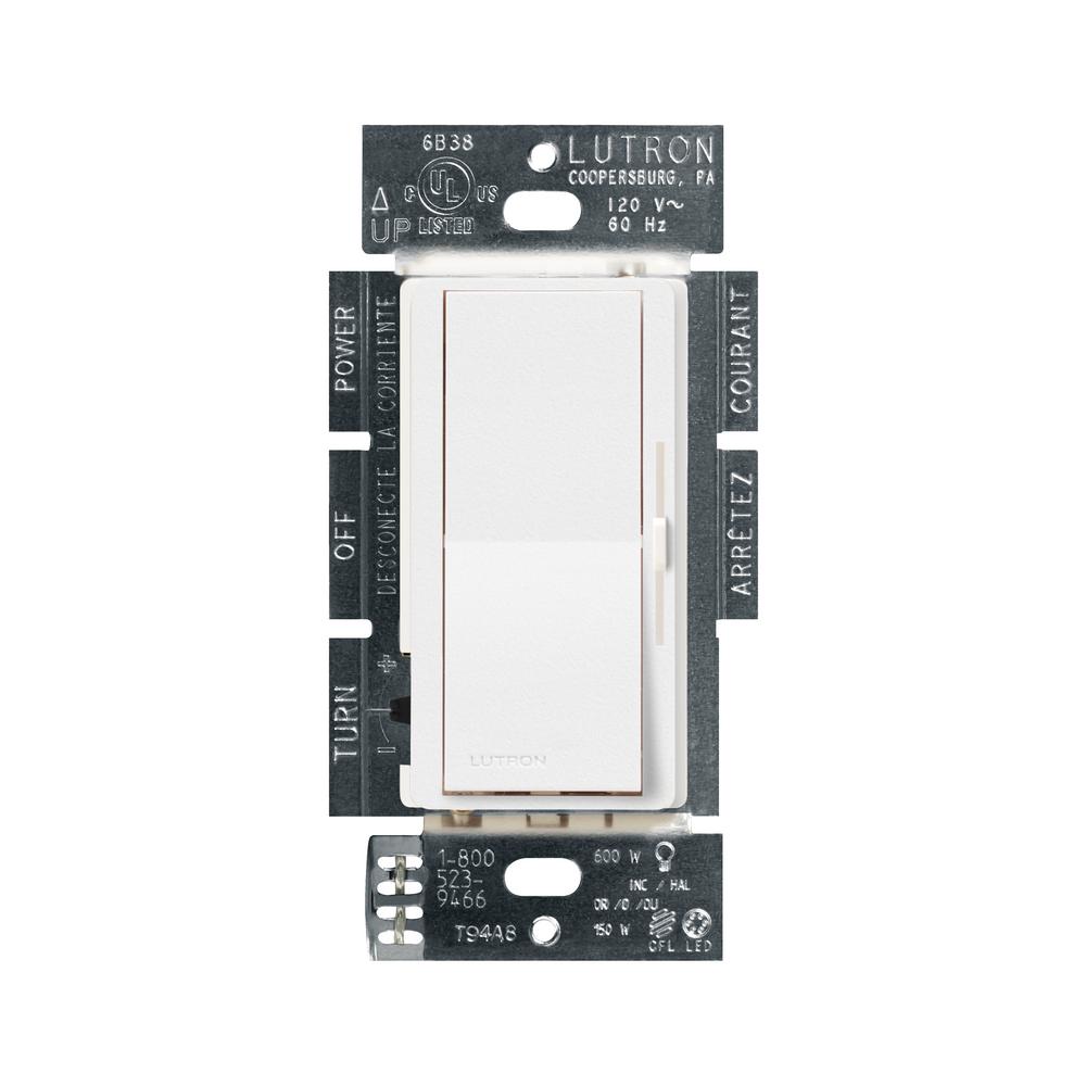 Lutron Diva C.L Dimmer for Dimmable LED, Halogen and Incandescent Bulbs, SinglePole or 3Way