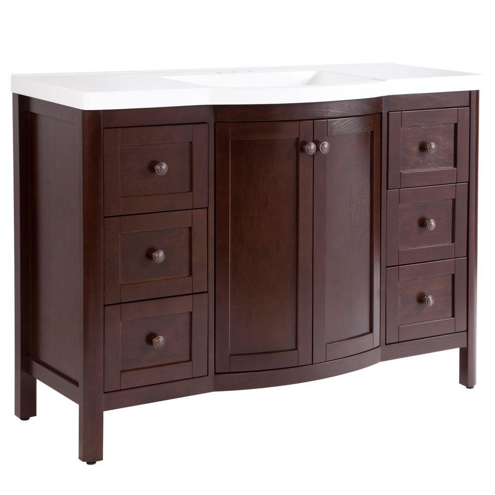  Home  Decorators  Collection  Madeline 48 in W Vanity  in 