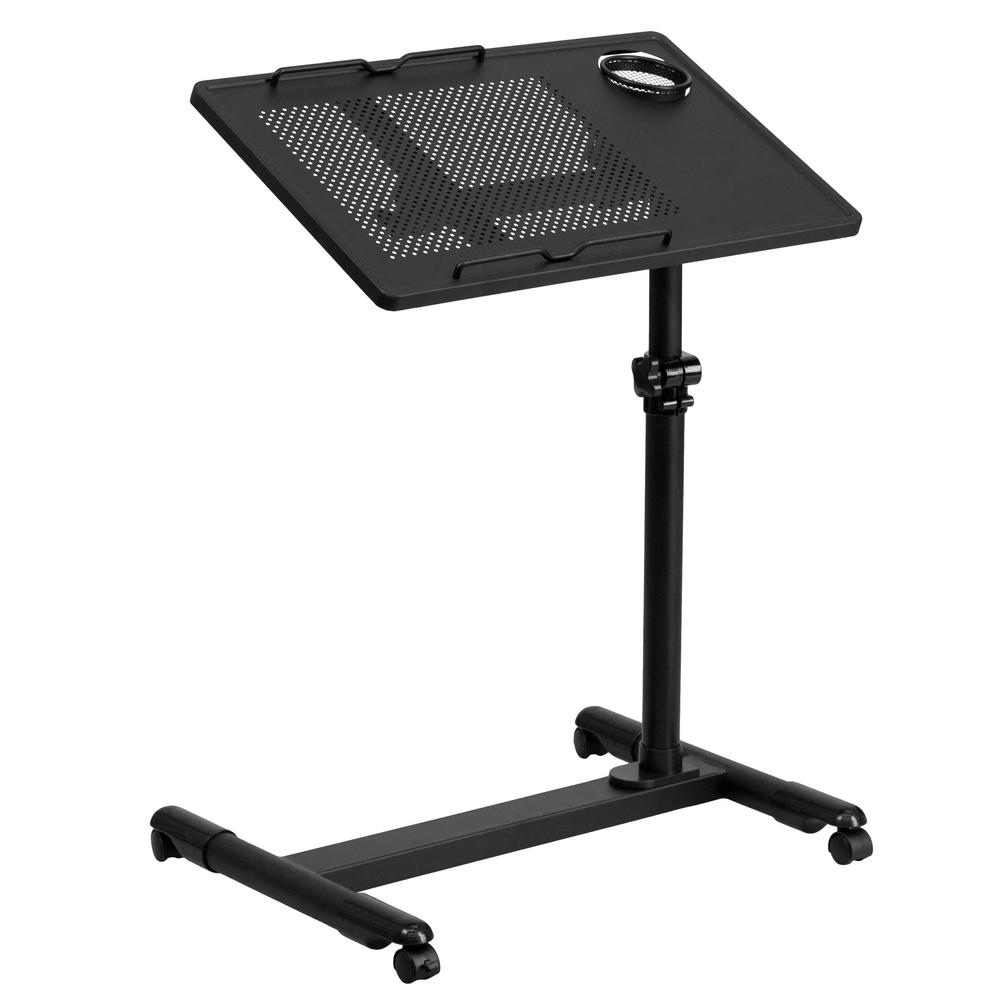 Canary Black Adjustable Height Crank Computer Desk ABC102BKTT The