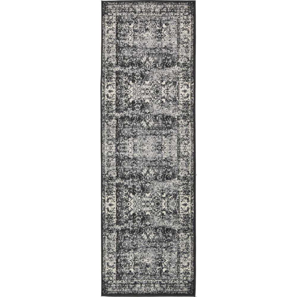 Unique Loom Imperial Bosphorus Black 3 0 X 9 10 Runner Rug 3134676 Imperial Bosphorus Black 3 0 X 9 10 Runner Rug