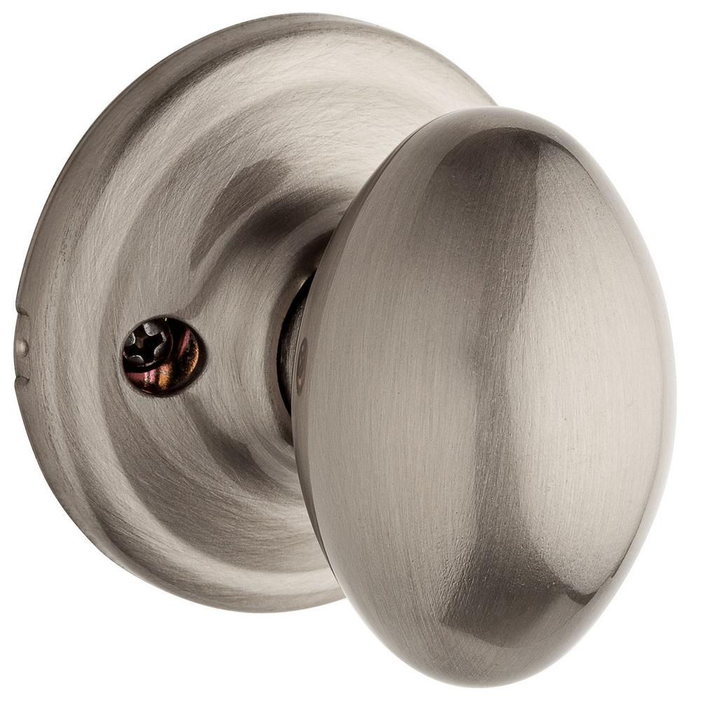 Design House Ball Satin Nickel Dummy Door Knob 781856 The Home Depot