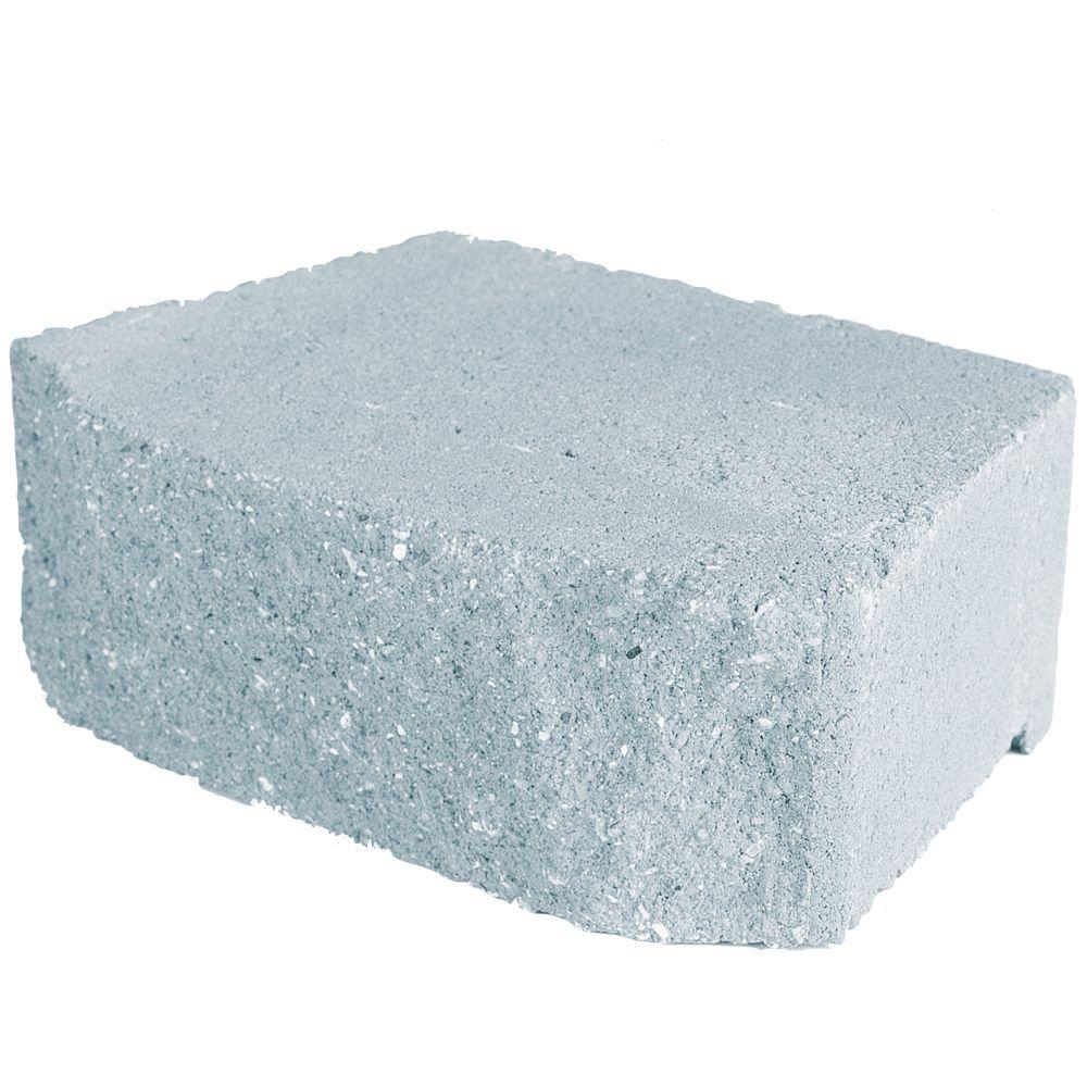 Pavestone 4 in. x 11.75 in. x 6.75 in. Pewter Concrete Retaining Wall