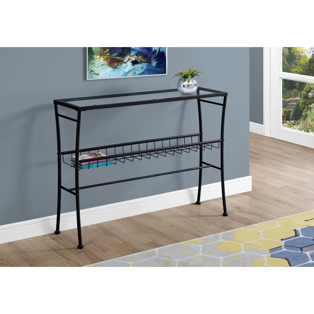 Black Console Table Hd2127 The Home Depot