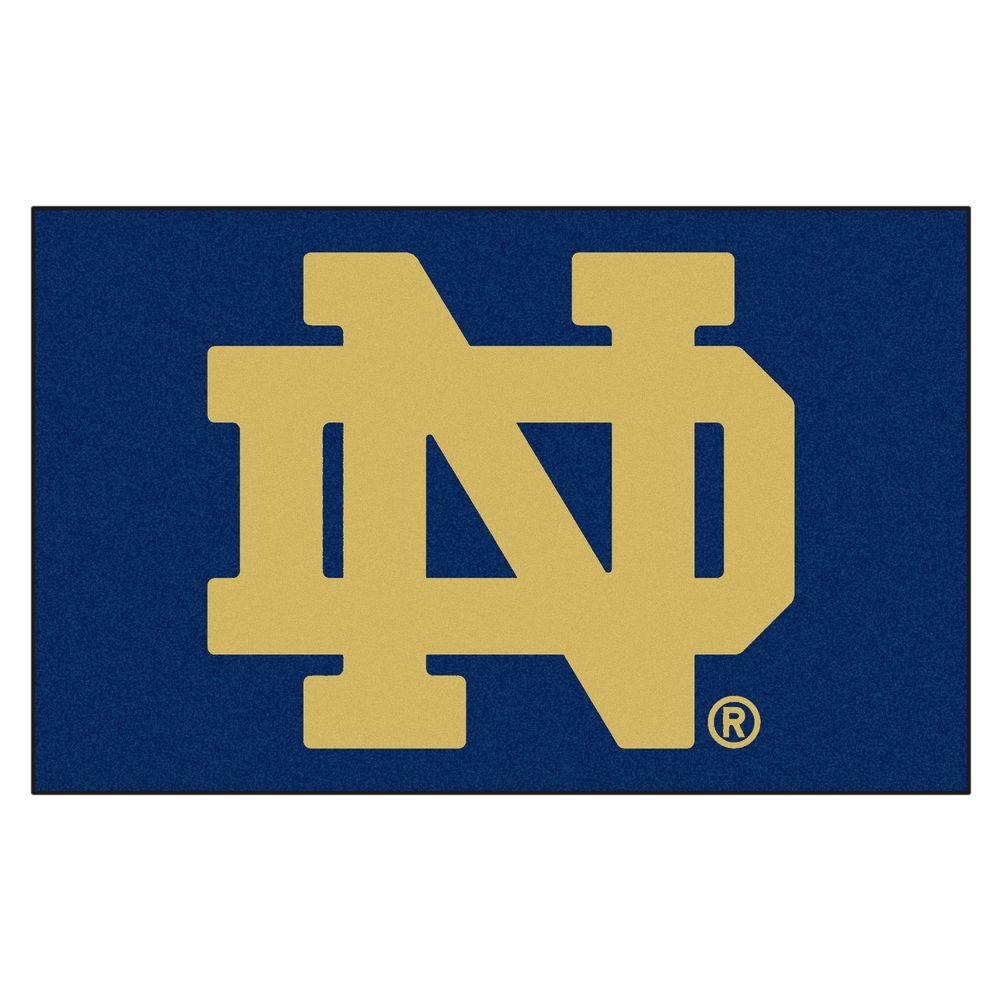 University Of Georgia Area Rugs The Home Depot Notre Dame University 5 Ft X 8 Ulti Mat
