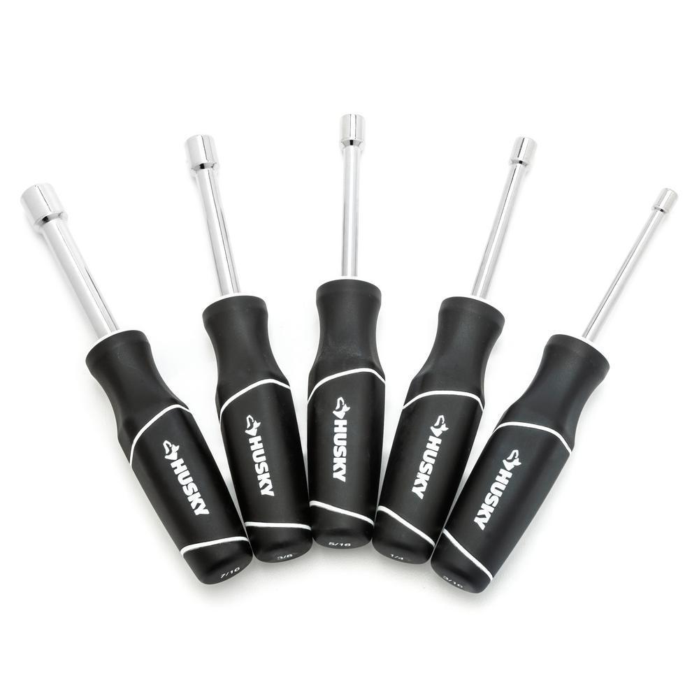 Husky SAE Nut Driver Set (5Piece)HUNDS5PC The Home Depot