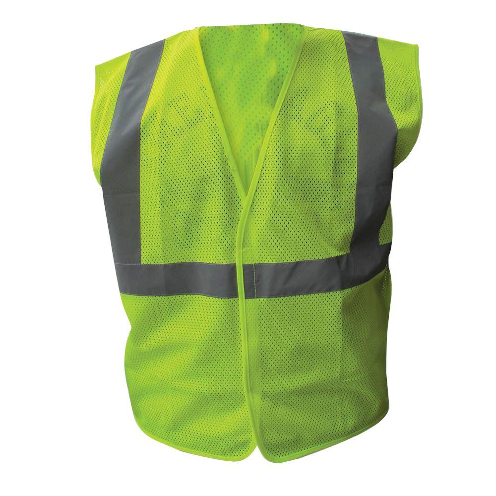 Large Neon Green-ANSI Approved Safety Vest