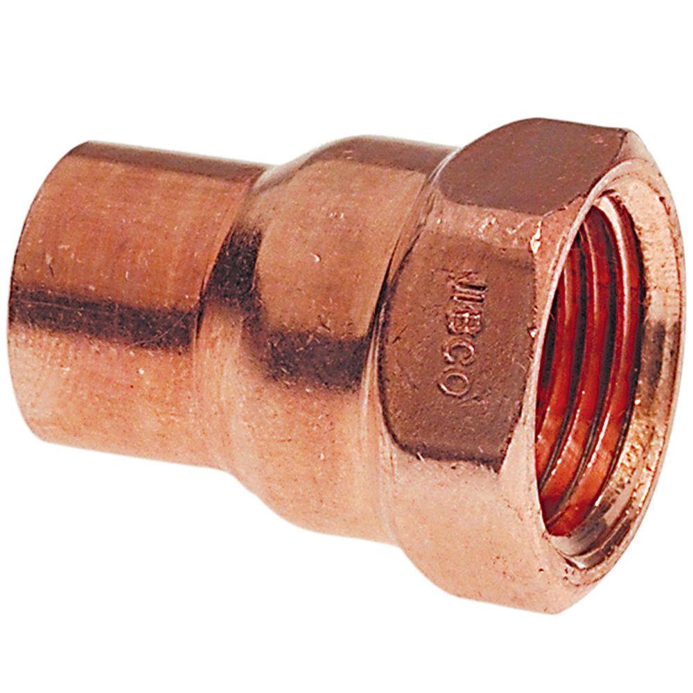 1//2/" Copper Female Adapter Sweat Solder Joint C x FIP Bag of 25