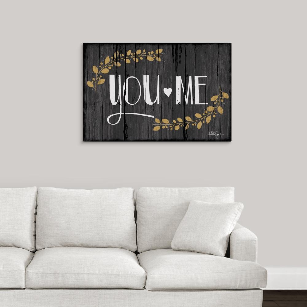 Greatbigcanvas 36 In X 24 In You And Me By Lorilynn Simms Canvas Wall Art 2490790 24 36x24 The Home Depot