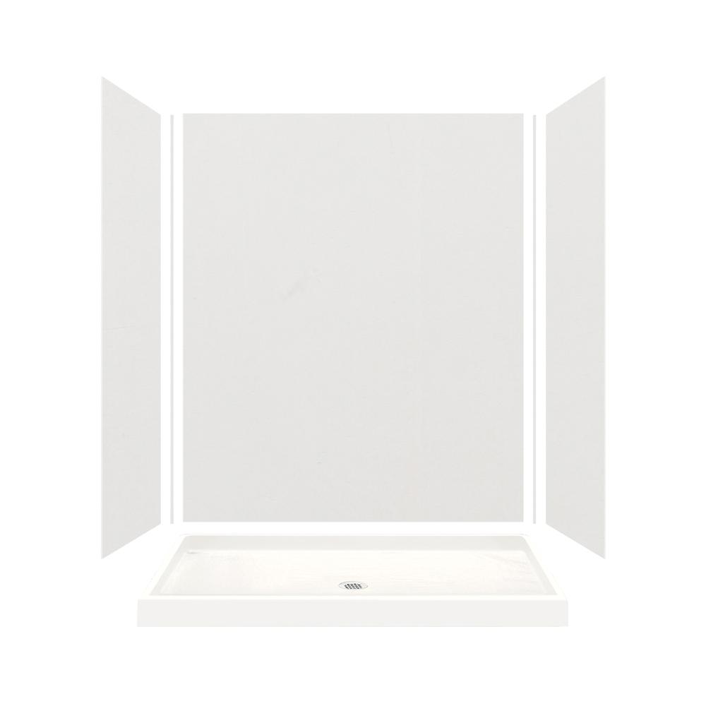 Transolid Expressions 32 in. x 60 in. x 72 in. Shower Kit with Center