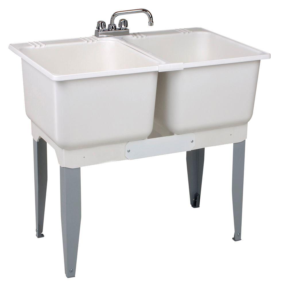 Mustee 36 In X 34 In Plastic Laundry Tub