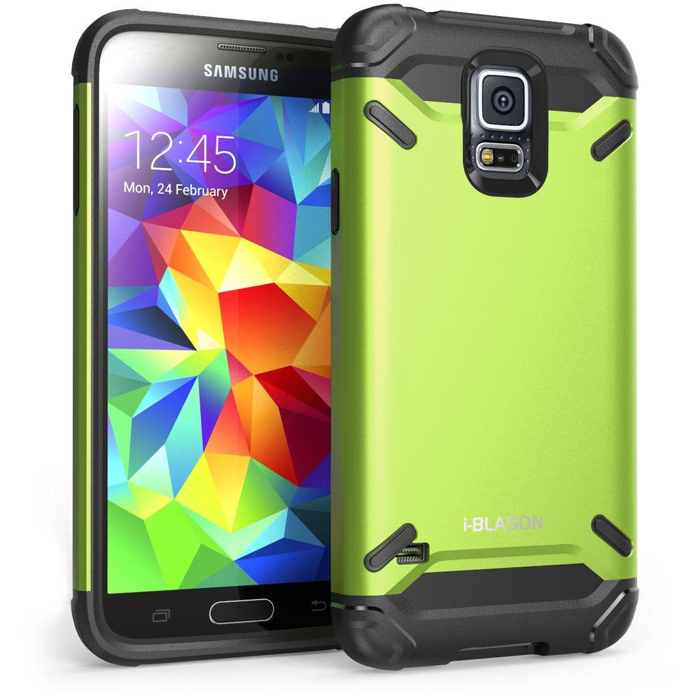 i blason armadillo series hybrid case for galaxy s5 green galaxys5