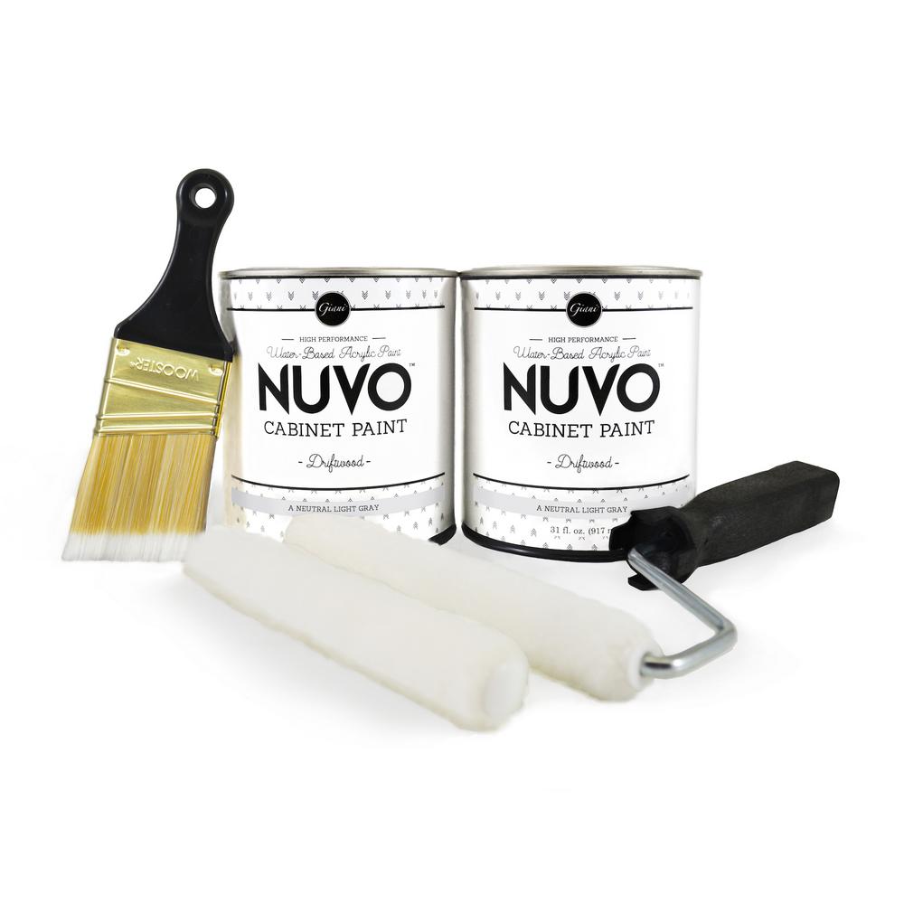 Nuvo 2 Qt Driftwood Cabinet Paint Kit Fg Nu Drift Kit R The