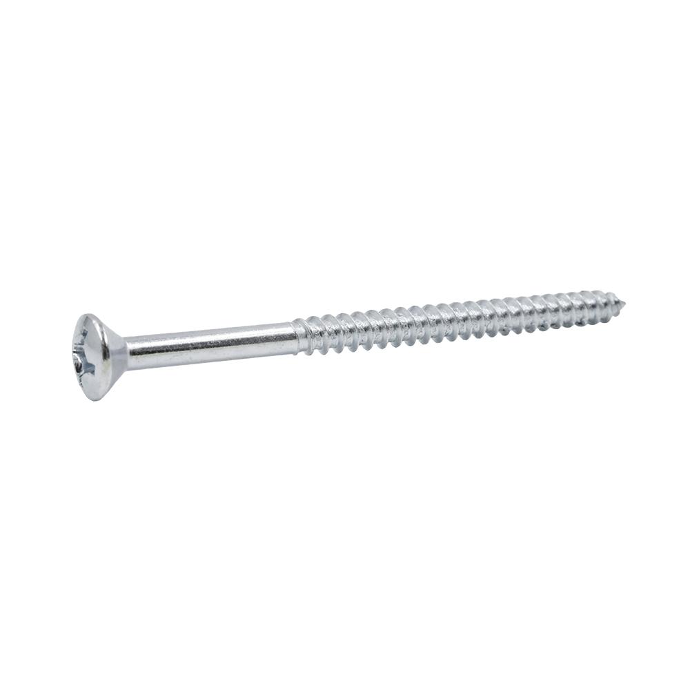 Everbilt 10 X 3 In Oval Head Phillips Zinc Wood Screw 2 Piece Bag