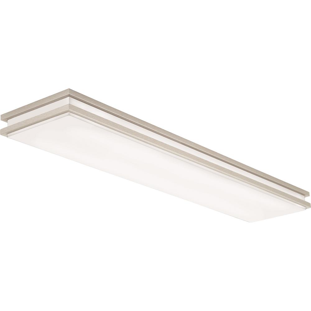 Lithonia Lighting Saturn 4 Ft 35 Watt Brushed Nickel Integrated Led Flush Mount Light Quantity