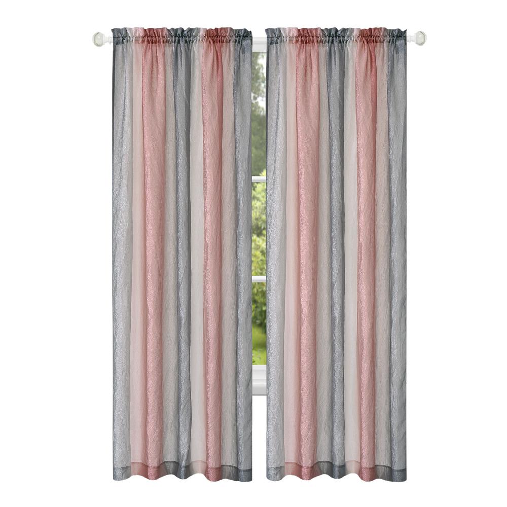 Achim Ombre Blush Polyester Light Filtering Rod Pocket Window